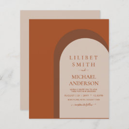 BUDGET Terracotta Earth Tones Bold Wedding