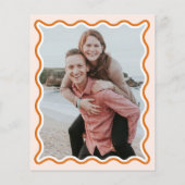 Budget Terracotta Engagement Partei Einladung (Rückseite)