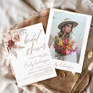 Budget Terracotta Floral Boho Brautparty