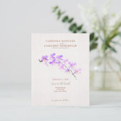 Budget Terracotta Floral QR Code Hochzeit einladen (Stehend Vorderseite)