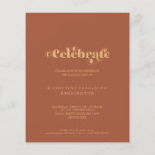 Budget Terracotta Gold Arch Foto Graduation Party (Rückseite)