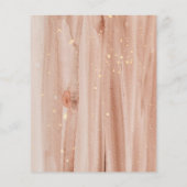 Budget Terracotta Gold Color Wedding Einladung (Rückseite)