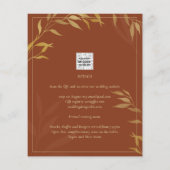 Budget Terracotta GOLD Nuestra Boda Spanish Weddin (Rückseite)
