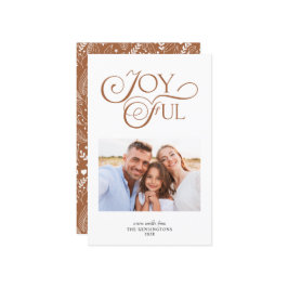 Budget Terracotta Joyful Christmas Pattern Foto