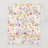 Budget Terracotta Kleine Wildblume Kinderdusche (Rückseite)