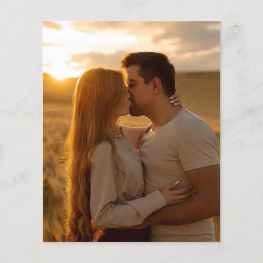 Budget Terracotta Lights Foto Hochzeit Einladung (Rückseite)