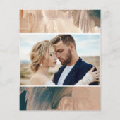 Budget Terracotta malerische Hochzeit Einladung Flyer (Hinten)