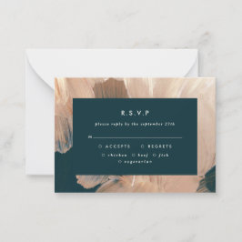 Budget Terracotta malerische Hochzeit R.S.V.P Antw Mitteilungskarte