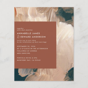 Budget Terracotta malerische Hochzeit speichern Si Flyer
