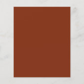 Budget Terracotta Monogram Wedding Einladung (Rückseite)