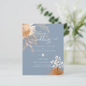 BUDGET Terracotta Pampas Grass Tropical Wedding (Stehend Vorderseite)