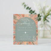 BUDGET Terracotta Pampas Grass Tropical Wedding (Stehend Vorderseite)