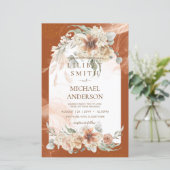 BUDGET Terracotta Pampas Grass Wedding (Stehend Vorderseite)