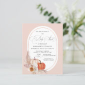 Budget Terracotta Pampas Pumpkins Fall Baby Dusche (Stehend Vorderseite)