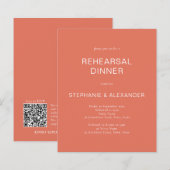 Budget Terracotta QR Probe Dinner einladen (Vorne/Hinten)