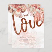 BUDGET Terracotta Rose Pampas Grass Floral Wedding (Vorne/Hinten)