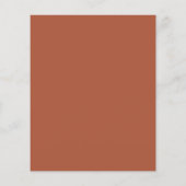 Budget Terracotta Script Einladung (Rückseite)