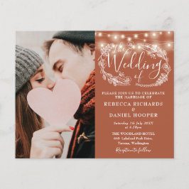 Budget Terracotta Wedding Details Foto Einladung