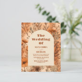 Budget Terracotta Wildblumen Hochzeit (Stehend Vorderseite)