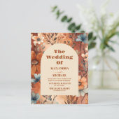 Budget Terracotta Wildblumen Hochzeit (Stehend Vorderseite)