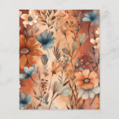 Budget Terracotta Wildblumen Hochzeit (Rückseite)