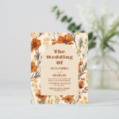 Budget Terracotta Wildblumen Hochzeit (Stehend Vorderseite)