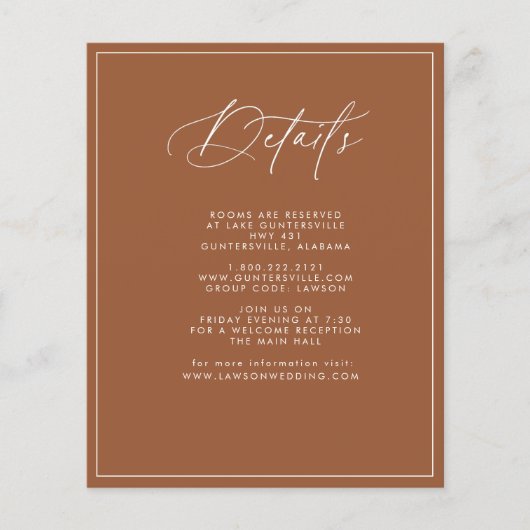 Budget TerracottaDetails Card Flyer (Vorne)