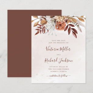 Budget Terrakotta Rost Blumen Boho Herbstlaub
