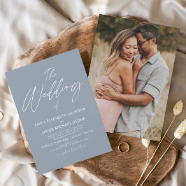 Budget The Wedding of Dusty Blue Foto Typografy