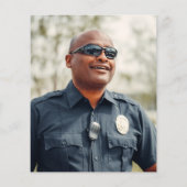 Budget Thin Blue Line Police Retirement Foto Invi (Rückseite)