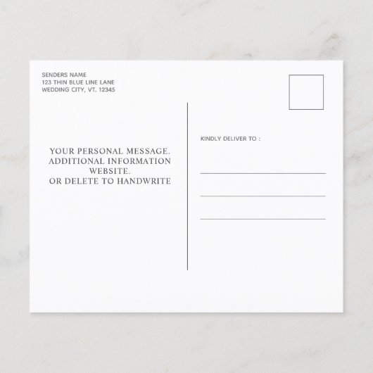 Budget Thin Blue Line Polizei Themed Wedding (Rückseite)