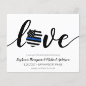 Budget Thin Blue Line Polizei Themed Wedding (Vorderseite)