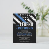 Budget Thin Blue Line Polizeieinberufung (Stehend Vorderseite)