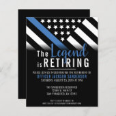 Budget Thin Blue Line Polizeieinberufung (Vorne/Hinten)