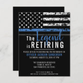 Budget Thin Blue Line Polizeieinberufung (Vorne/Hinten)