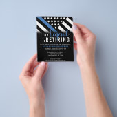 Budget Thin Blue Line Polizeieinberufung Flyer (Gruppe)