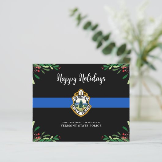 Budget Thin Blue Line Weihnachtsabteilung (Stehend Vorderseite)