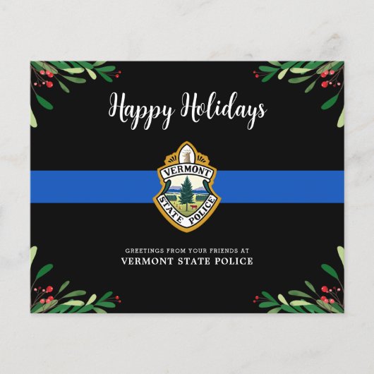 Budget Thin Blue Line Weihnachtsabteilung (Vorderseite)