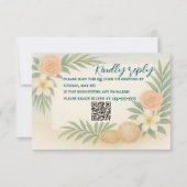 Budget Tide & Bloom RSVP Card (Vorderseite)