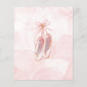 BUDGET Tiny Dancer 1. Geburtstag Ballett Einladung (Rückseite)