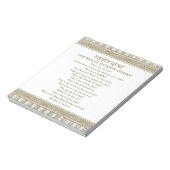 Budget Toga Party Quiz Notizblock (Rotiert)