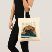 Budget Tote Tasche "Umarmen Sie einen Hund" Bull D (Vorderseite (Produkt))