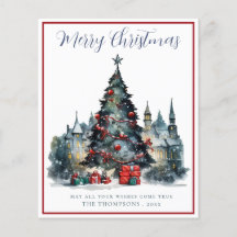 Budget Traditionelle Weihnachtskarte