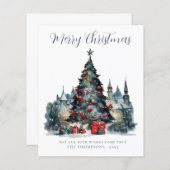 Budget Traditionelle Weihnachtskarte (Vorne/Hinten)