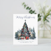 Budget Traditionelle Weihnachtskarte (Stehend Vorderseite)