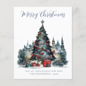 Budget Traditionelle Weihnachtskarte (Vorderseite)