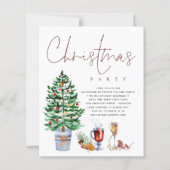 Budget Tree Drinks Skript Weihnachts-Party Einladu (Vorderseite)