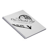 BUDGET Tree of Life Couples BUCKET LIST Sake Notizblock (Rechte Seite)