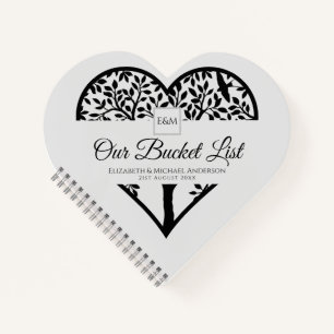 BUDGET Tree of Life Couples BUCKET LIST Sake Notizblock