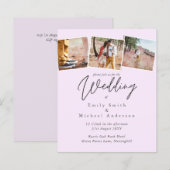 BUDGET Trending Color Pink Wedite Einladung (Vorne/Hinten)